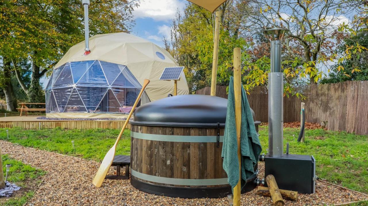Luxury Dome With Private Wood-Fired Hot Tub Hotell Oxford Exteriör bild
